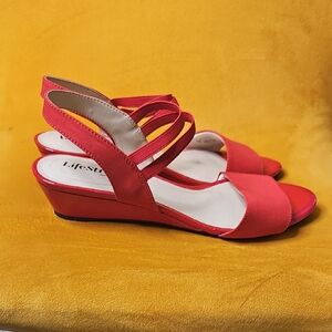 Lifestride Red Women's Sandals